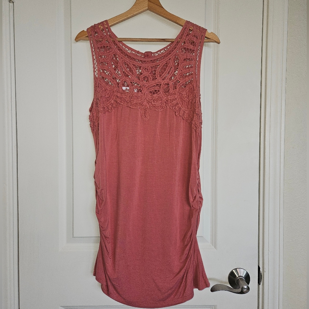 Jacy Lace Yoke Knit Top